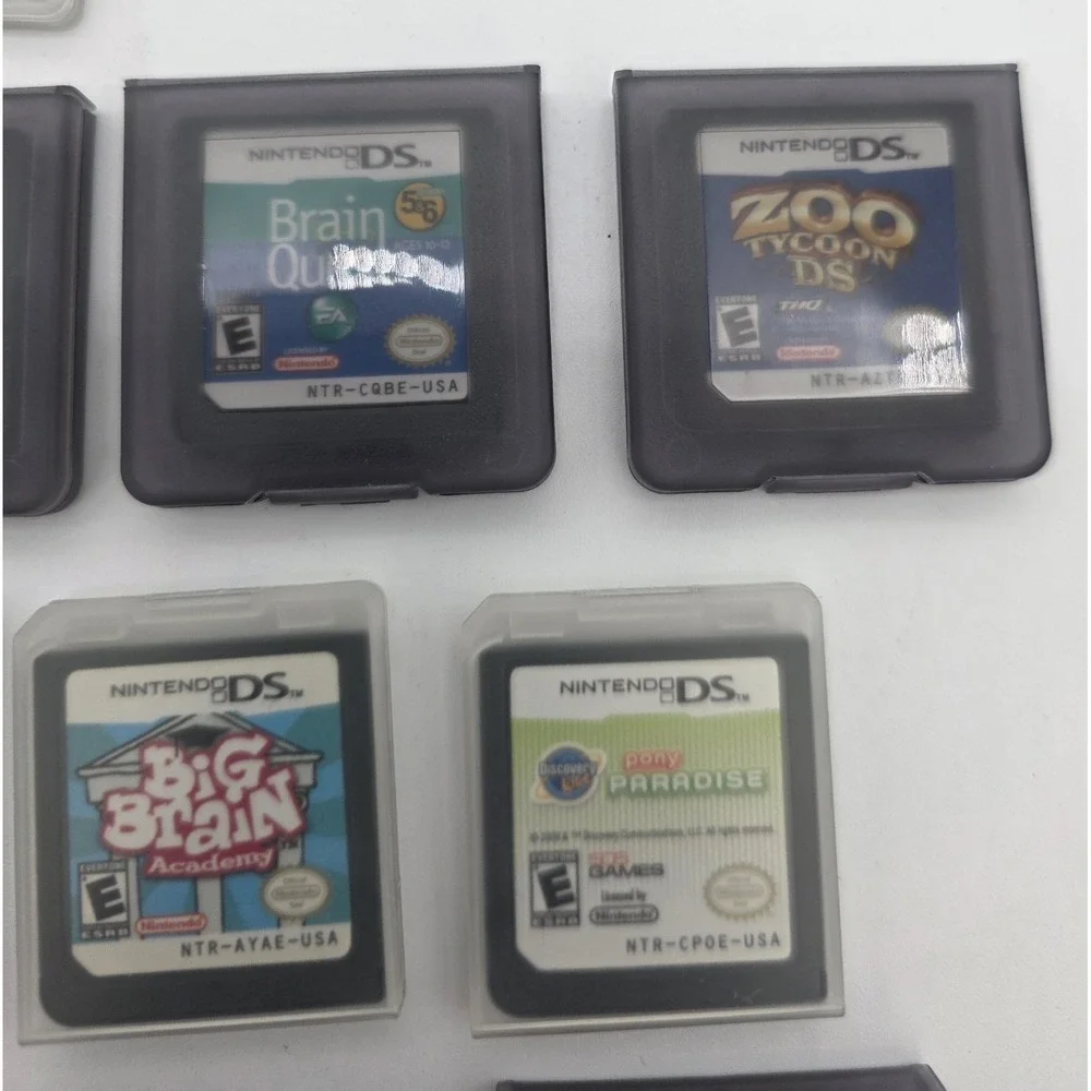 Nintendo‎ DS Electric Blue 14 Games Used All Games Work READ Description #0333